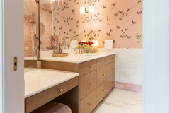bath - flat front oak like wallway wardrobe