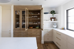 multiple built-in pantries ... white oak one is only euro frameless in kit.