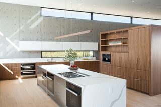 Throwback to a 2016/2017 job in Paradise Valley. This kitchen is stunning! Features vertical grain-match (sequenced) black walnut + stainless frosted glass doors + white matte acrylic cabinets throughout 

#kitchen #kitchendesign #kitchencabinets #customcabinetry 

We worked with @k2signaturehomes on this one